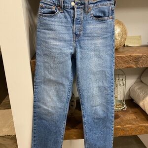 Classic Blue Levi’s Wedge Straight Button Fly Denim Jeans Size 26